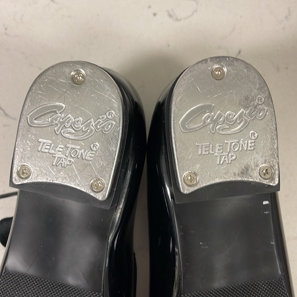 CAPEZIO Jr. Tyette Tap Shoe for Beginners Size 7 1/2 Black Worn 1-2 Times - Picture 11 of 16